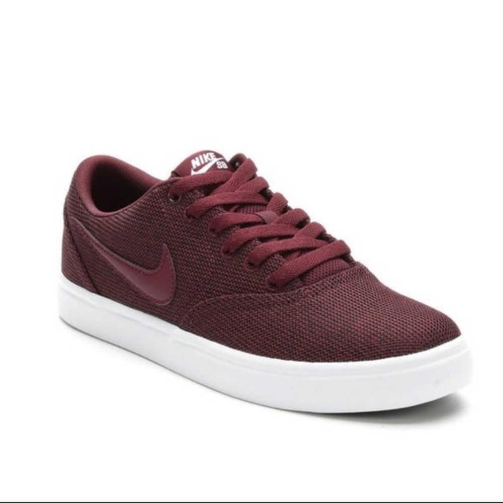 Maroon Nike SB Check Solarsoft Womens Sneakers